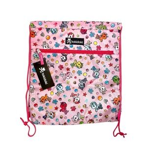 Tokidoki Mermicorno Drawstring Shoe Bag for Packing Storage Gym Travel Rare NEW